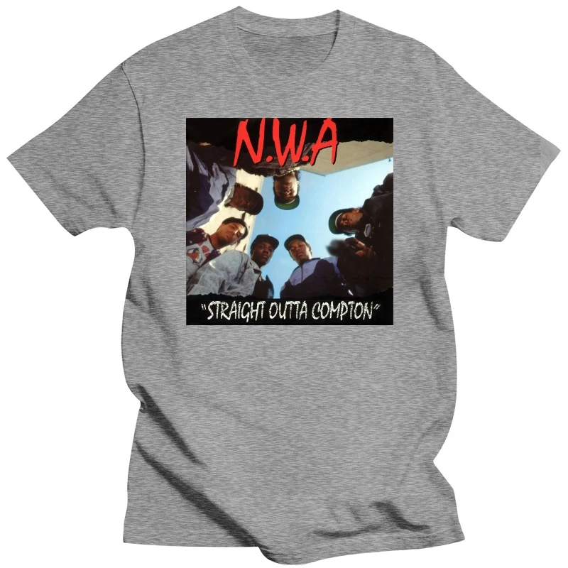 Nwa (N W A ) Футболка Straight Outta Compton Мужская футболка в стиле хип-хоп рэп подарок