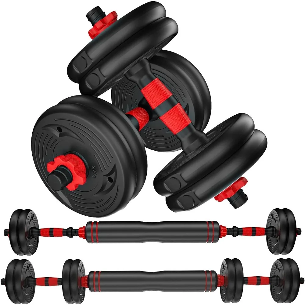 

Adjustable Dumbbells Weights, Indoor Workout Dumbbell Barbell Perfect for Bodybuilding Fitness Lifting Training