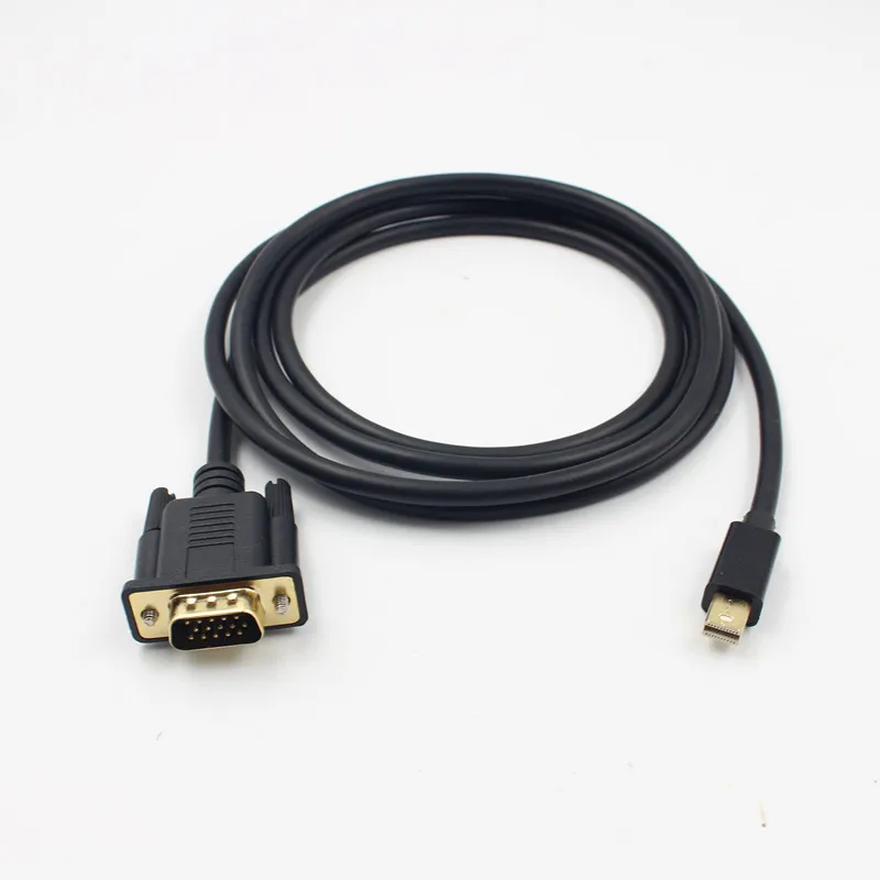 Фото Кабель-адаптер Mini DP Display Port — VGA с MacBook Air/Pro, Surface Pro/Dock, iMac, Mac mini, монитором, проектором и т. д. №2