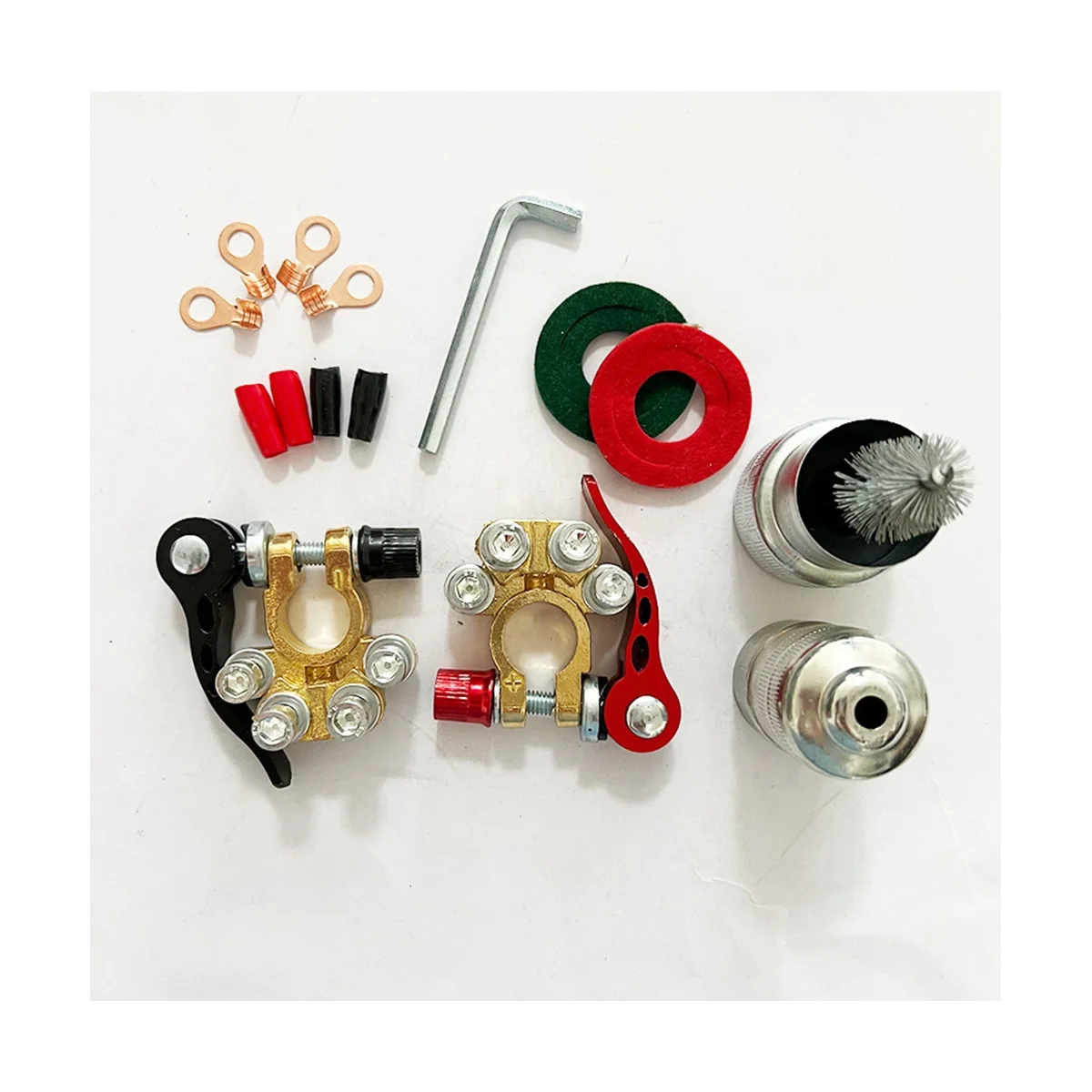 2 Клеммы для аккумулятора 12 В 4-ходовой Полюсный Зажим автомобильного быстрый