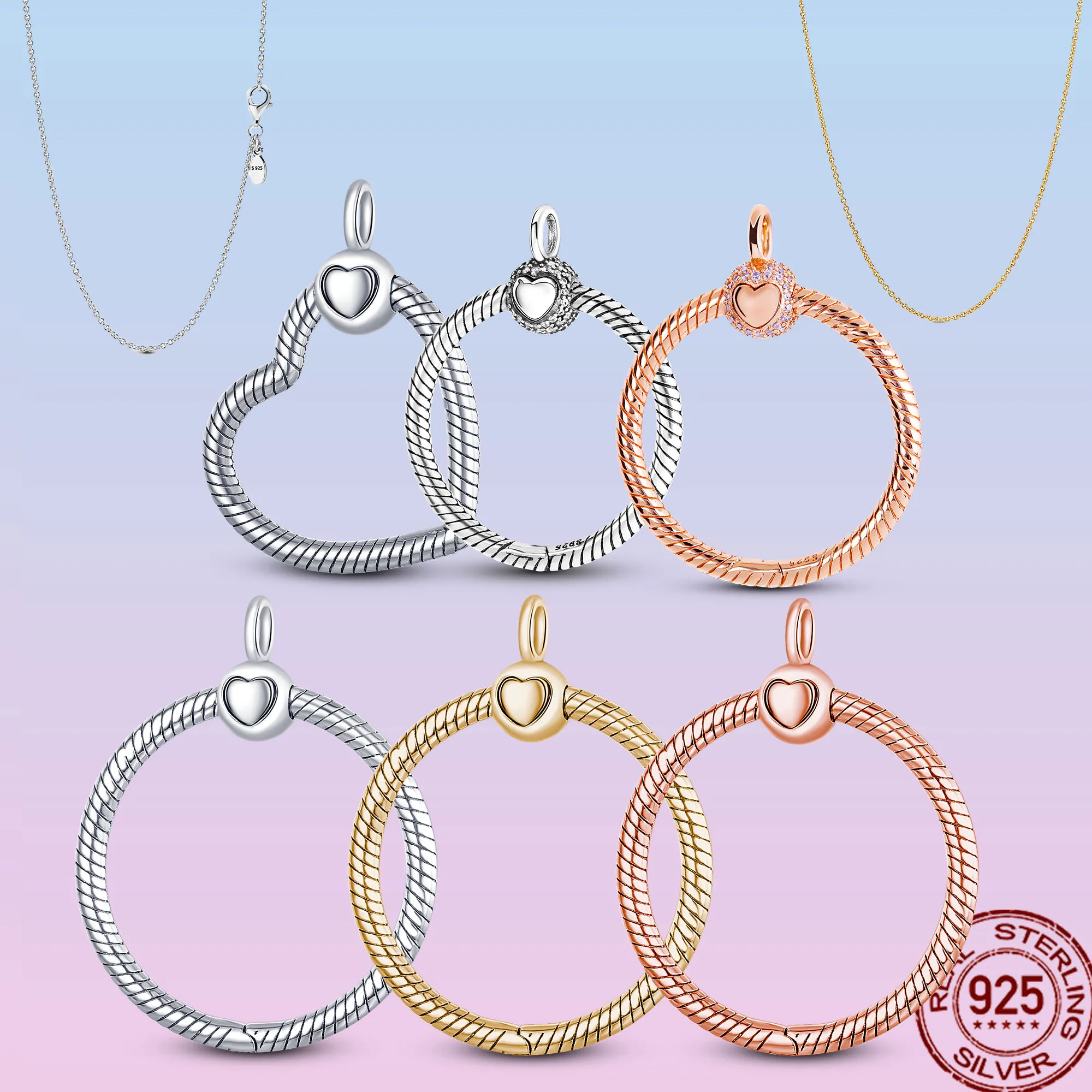 

Минимализм, Стерлинговое Серебро 925 пробы, подвеска O Charm Fit Original ожерелье Пандора DIY для женщин, ювелирные изделия, Подарок на годовщину