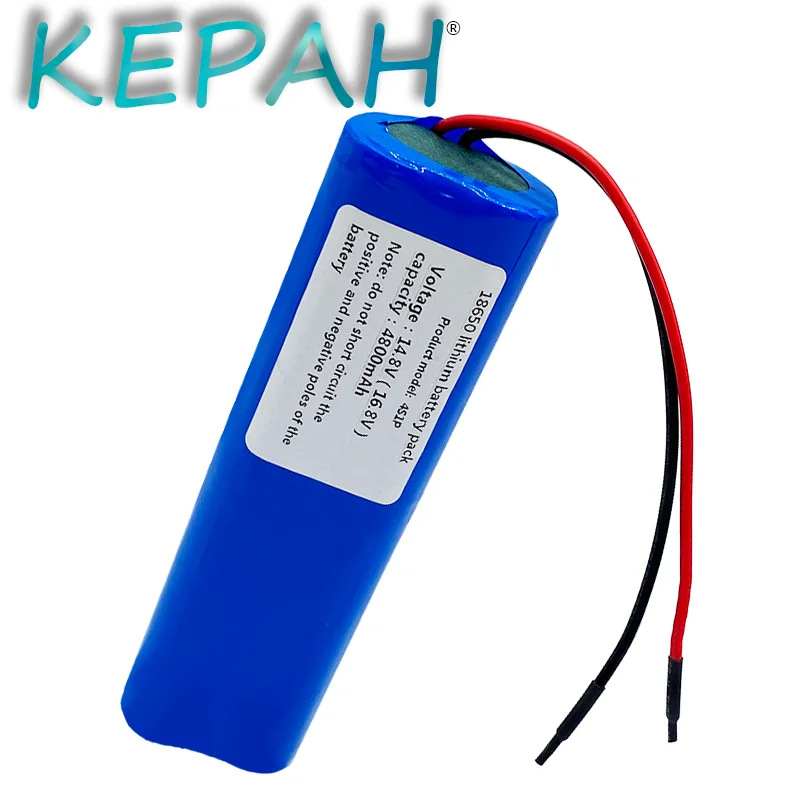 Lithium 14.8V 4800mAh Battery 14.8V-16.8V 4S1P 18650 with PCB18650 lead wires |