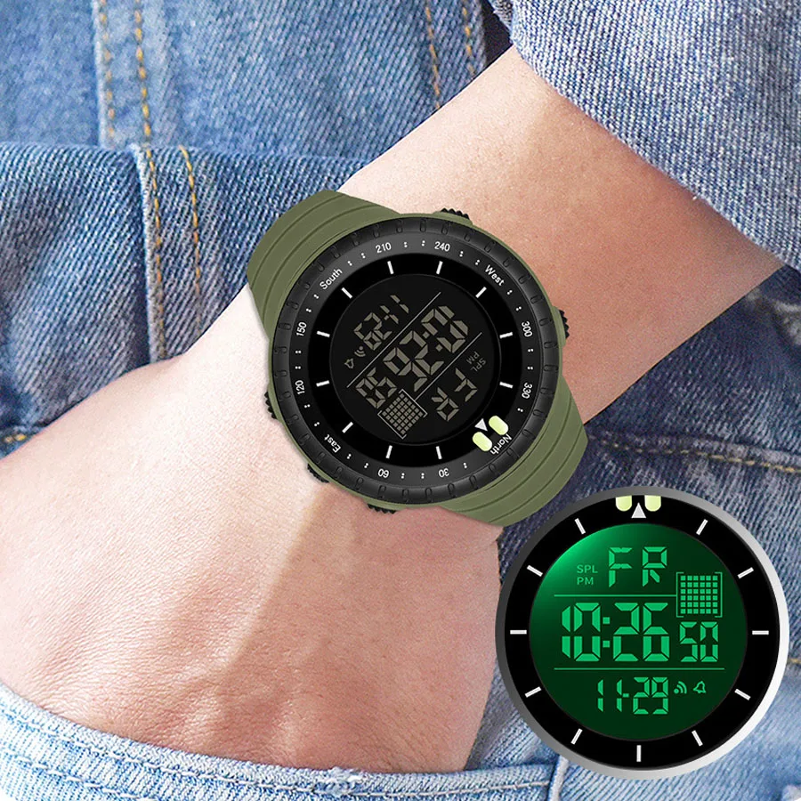 

Men's Digital Watches Luxury Top Brand Waterproof Outdoor Sport Watch For Men LED Stopwatch Military Wristwatch Man Reloj Hombre