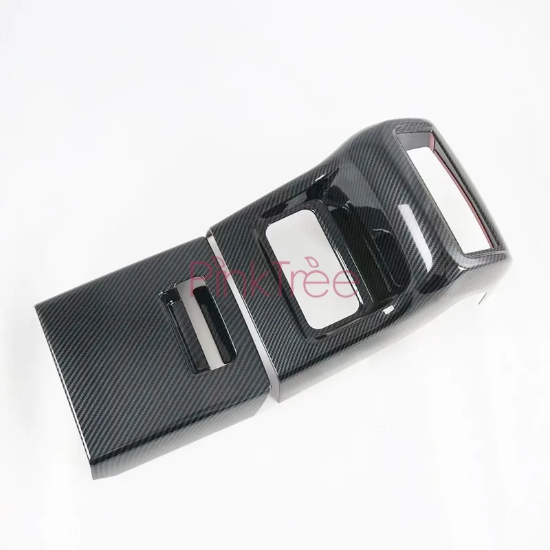 

For Chevrolet Blazer 2019 2020 Carbon Fiber Interior Accessories Armrest Rear Air Conditonnal Vent Cover Trim Panel
