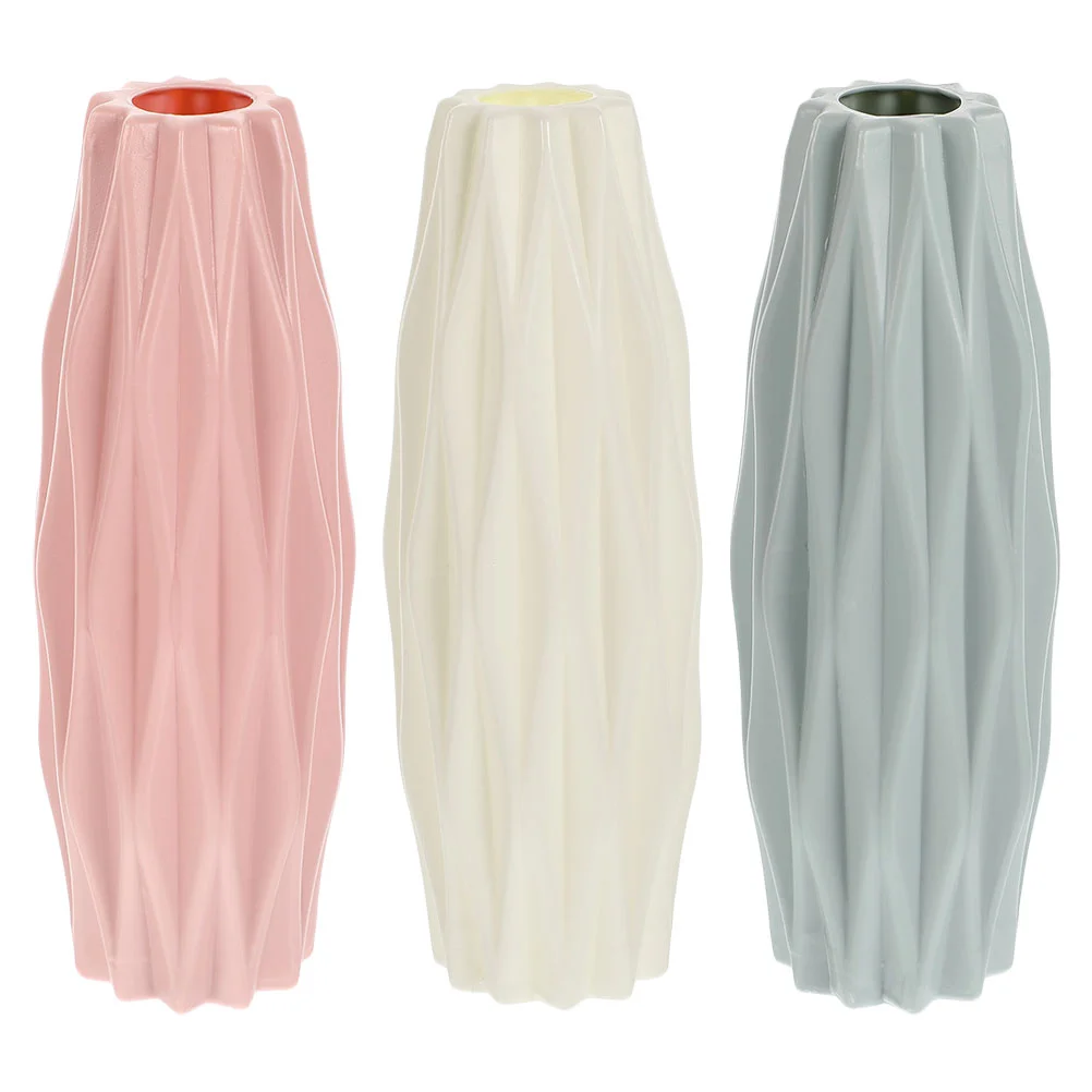 

3pcs Flower Vase Centerpiece Unique Flower Vases Modern Glass Vase Porcelain Flower Vase Table Vase Dry Flower Vase Home decor