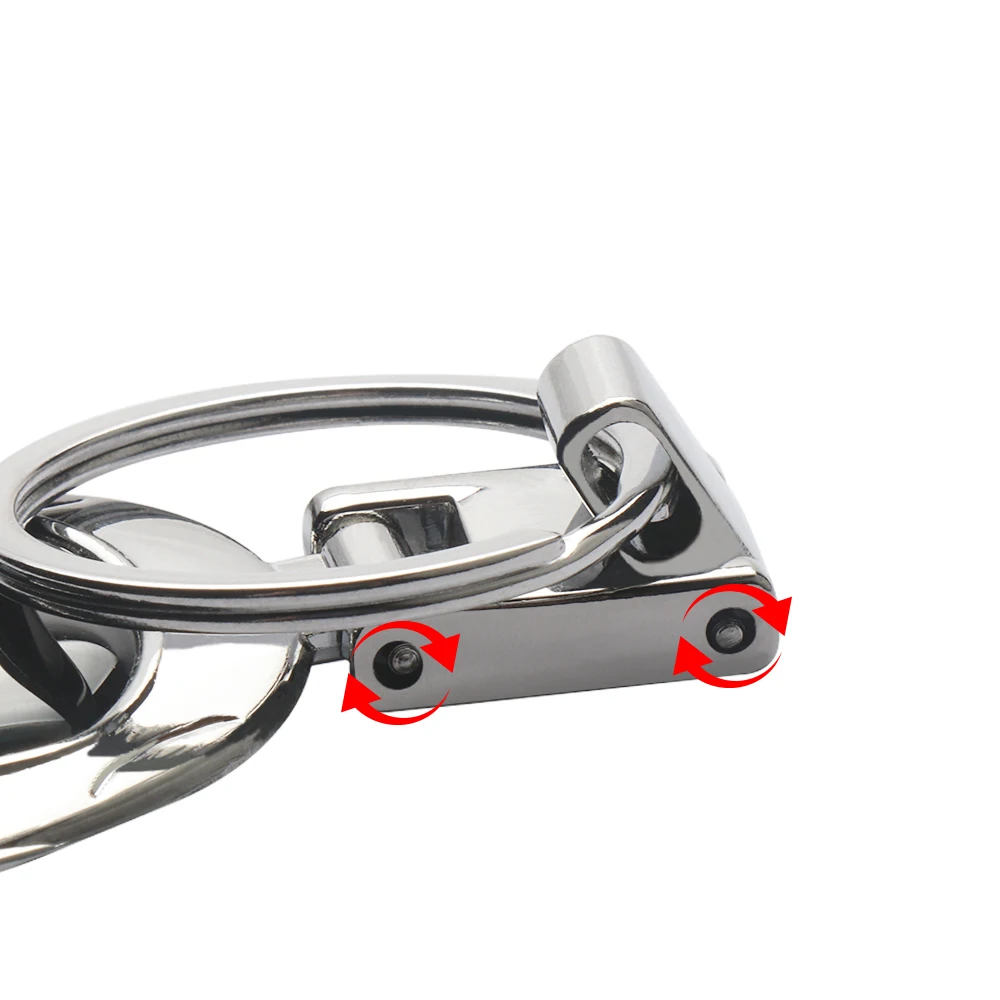 3D Металлические автомобильные кольца для ключей держатель телефона мужские