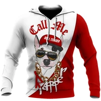 fashion mens hoodie funny rapper dog 3d printing european and american style sweatshirts unisex casual zip hoodie