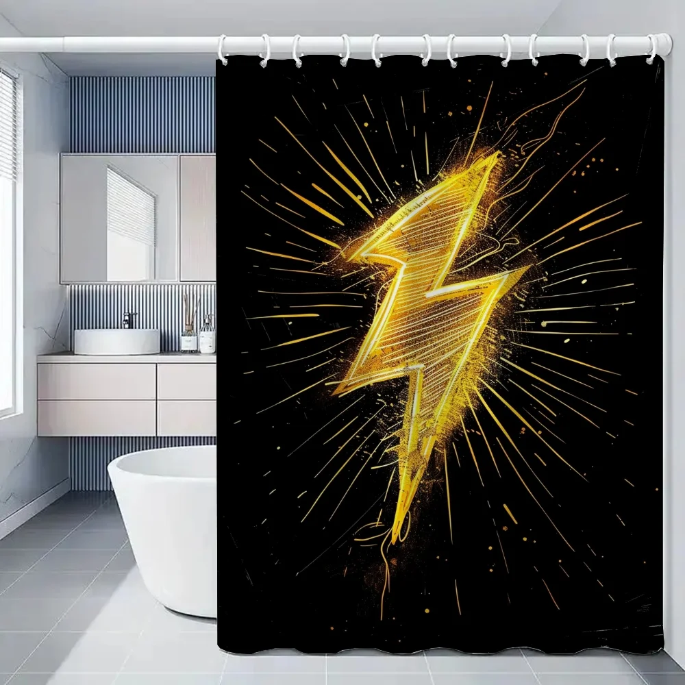 Современный стиль молния доска занавеска для душа водонепроницаемый