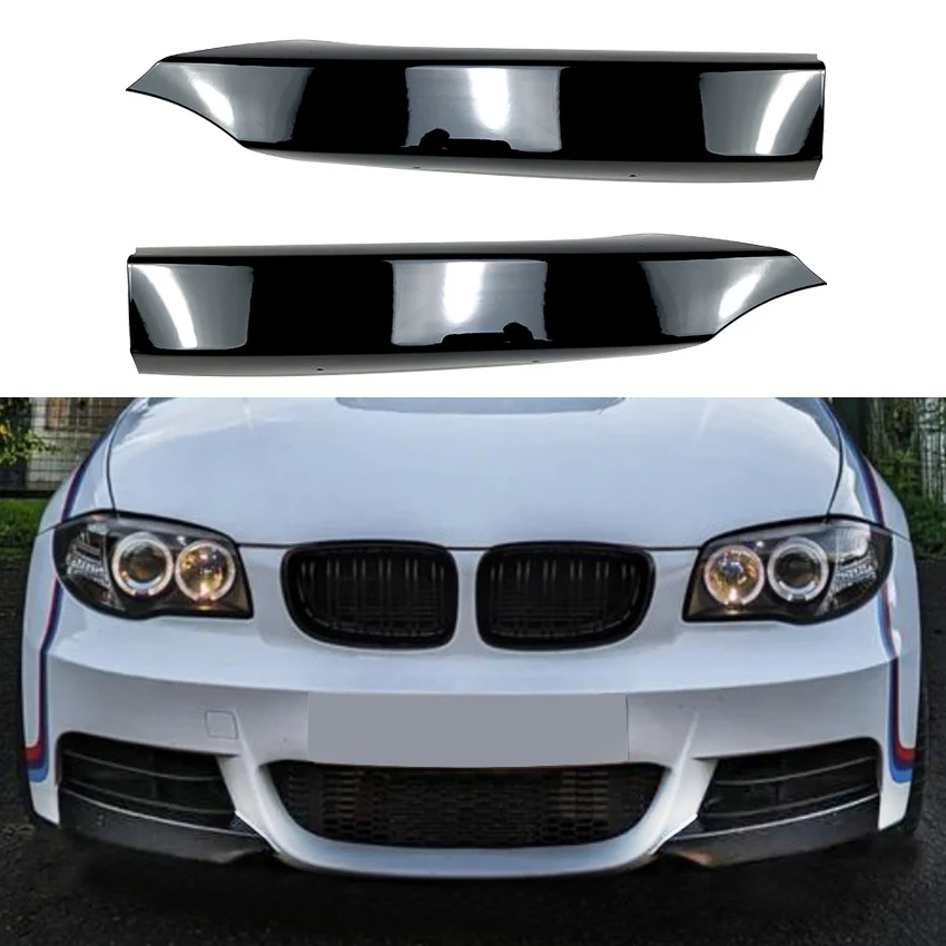 

1 Pair Front Bumper Side Splitter Spoiler Kit Fog Lamp Cover For BMW 1 Series E82 E88 M-Tech 2008 2009 2010 2011 2012 2013