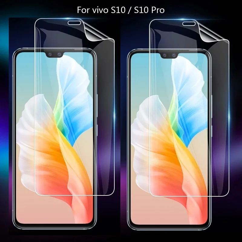 Гидрогелевая пленка с клеем для экрана HD VIVO X складная полным покрытием 9H