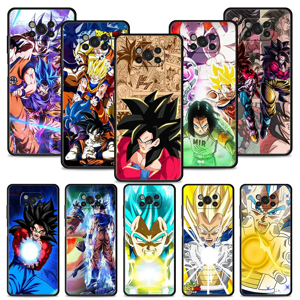 

Phone Case for Xiaomi POCO X3 NFC M3 M4 Pro F1 MI 11T 11 10T Lite 10T Pro 9T Note 10lite 5G Cover Silicon Bumper DBZ Son Goku