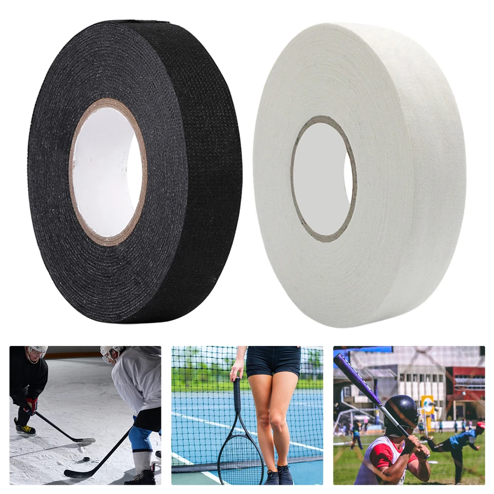 

1 Roll 2.5cmx25m Hockey Stick Tape Non-SlipHockey Grip Stick Tape With Scissors For Badminton Golfs Tennis 2023 New