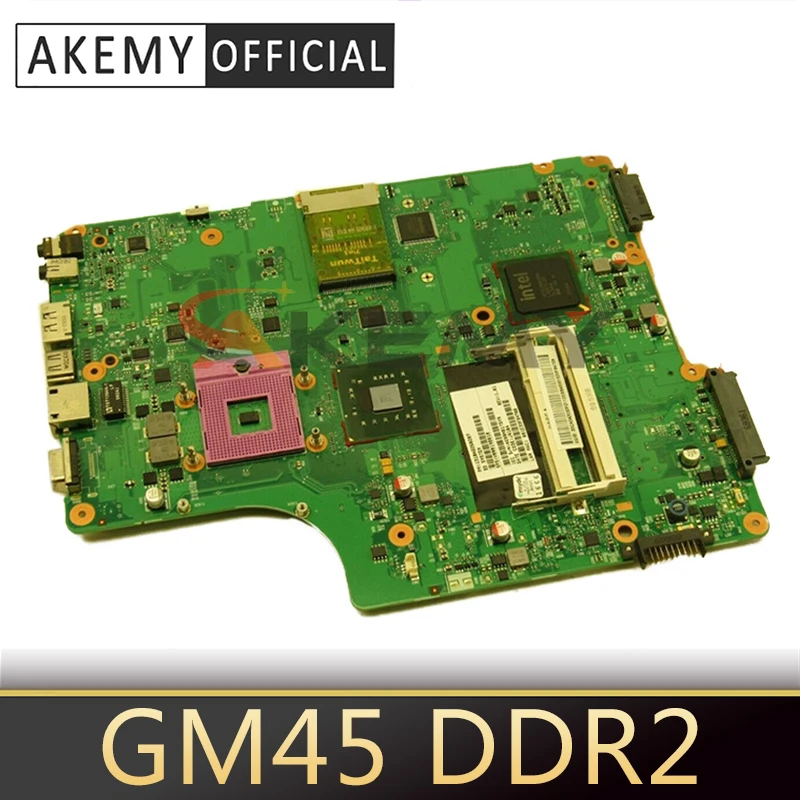 

AKEMY V000198010 PN 1310A2250207 for toshiba satallite A500 A505 Motherboard GM45 DDR2 free CPU