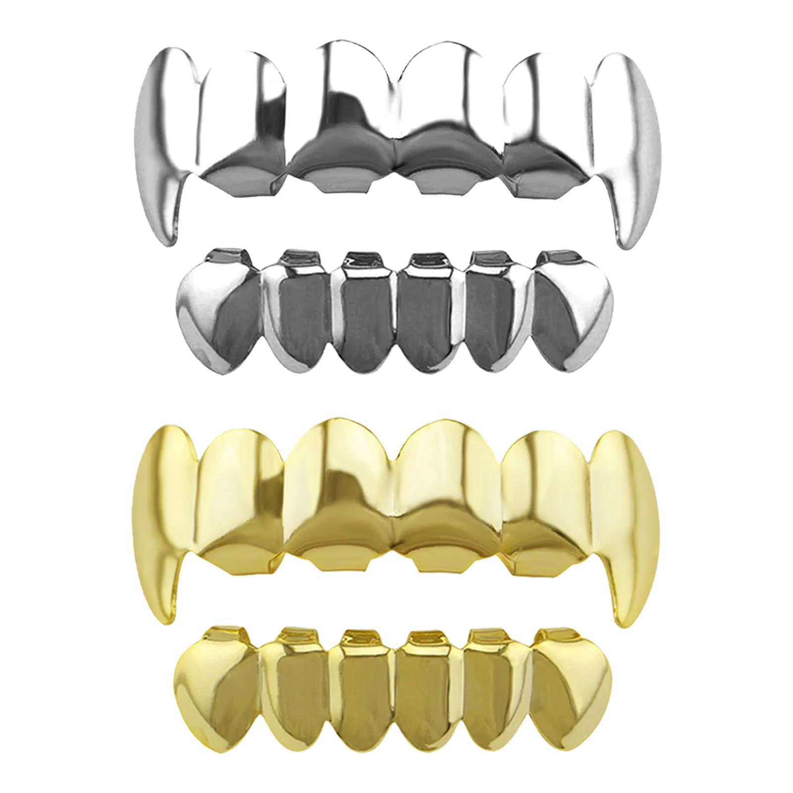 

Подтяжки в стиле хип-хоп, 18 к позолоченные, 6 верхних зубьев, 6 нижних зубьев