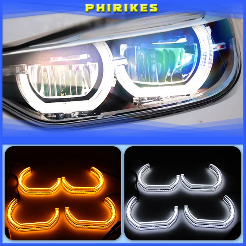 Светодиодсветодиодный глаза ангела для BMW E60 E61 LCI 528i 530i 535i 550i M5 2007-10 галогенные