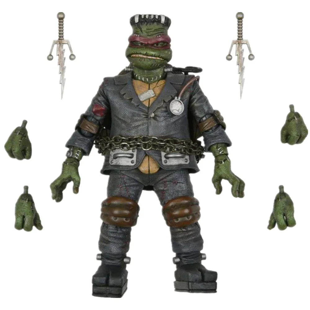 

NECA New Teenage Mutant Ninja Turtles 18CM Universal Monster Frankenstein Turtle Raphael Movable Figure Model Garage Toys Gift