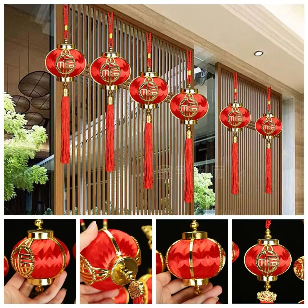 Новогодний фонарь подвесное украшение для гостиной балкона праздничный средней