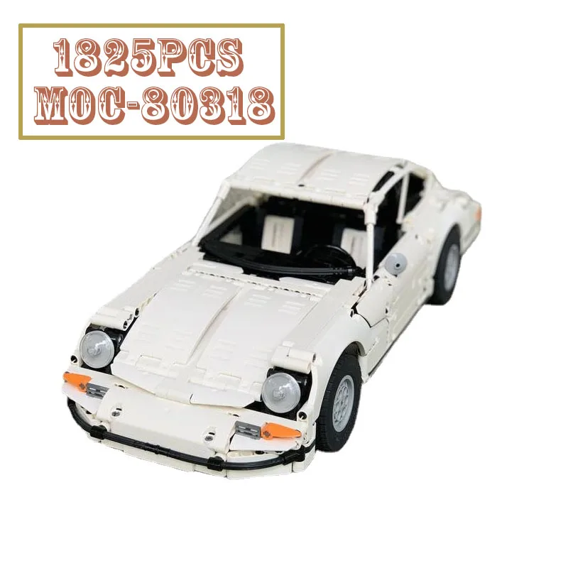 

MOC-80318 1825 шт. винтажный 1998 классический спортивный автомобиль, модель блока, серия фильмов, один из любимых детских подарков для мальчиков