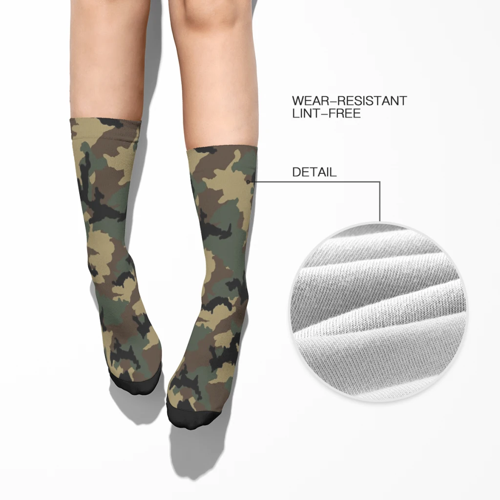 Оригинальные камуфляжные армейские прямые носки для мужчин и женщин