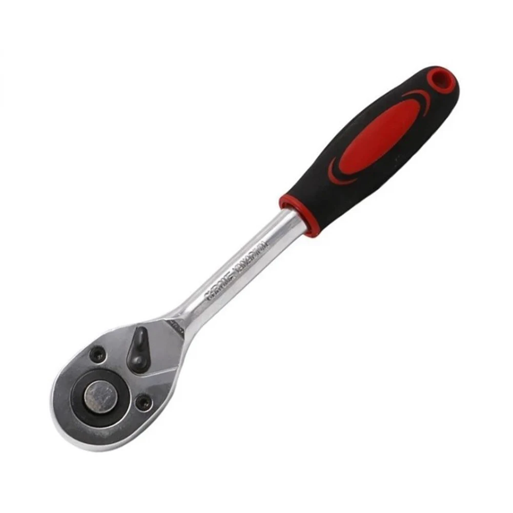 

1/4" 24 Teeth Ratchet Wrench Chrome Vanadium Steel Socket Wrench For Home Garage Workshop DIY Enthusiasts Professional Hand Tool