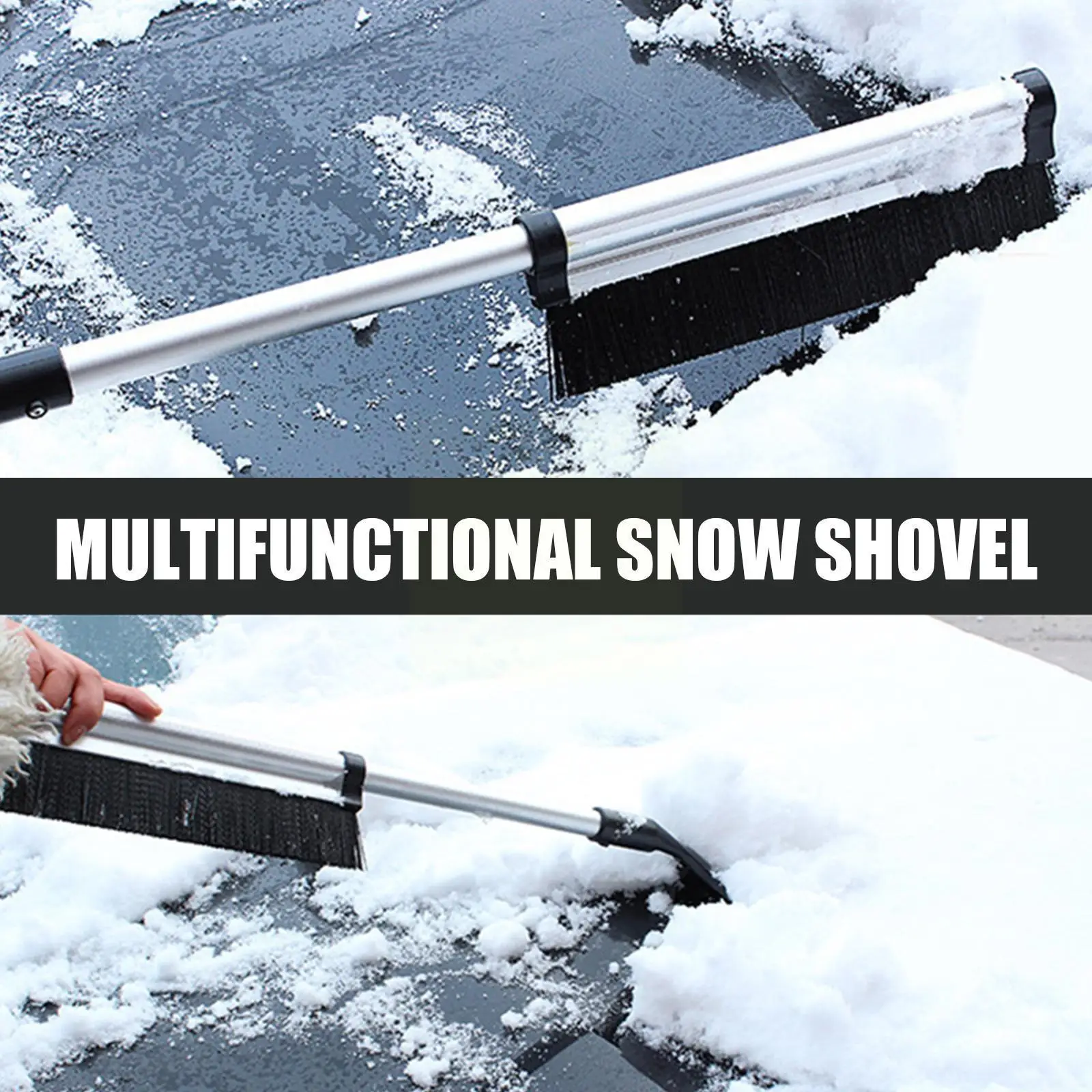 

Автомобильная лопата, выдвижная многофункциональная лопата и скребок, средство для очистки и удаления глазури, инструмент для стекла, зимн...