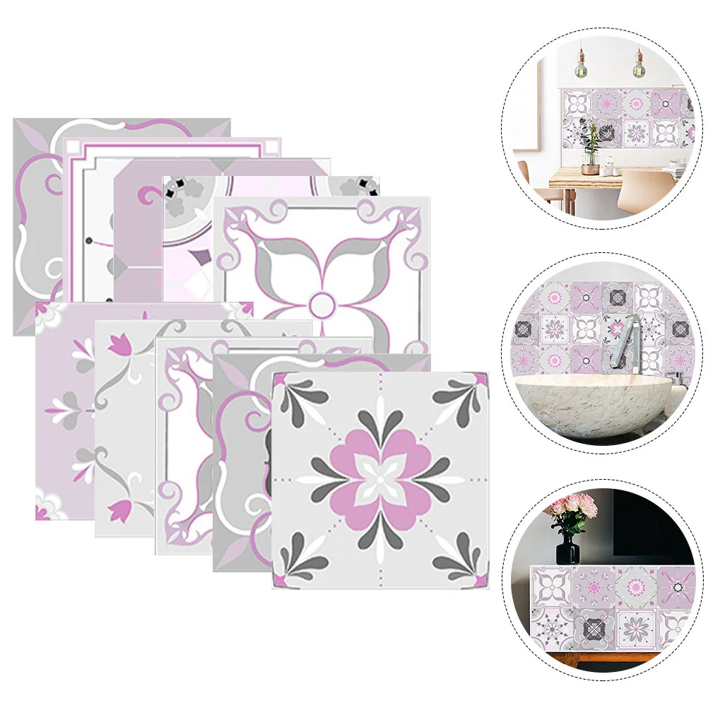 

Tile Floor Peel Stickstickers Sticker Wall Tiles Vinyl Bathroom Self Adhesive Flooring Kitchen Decal Backsplash Decorative
