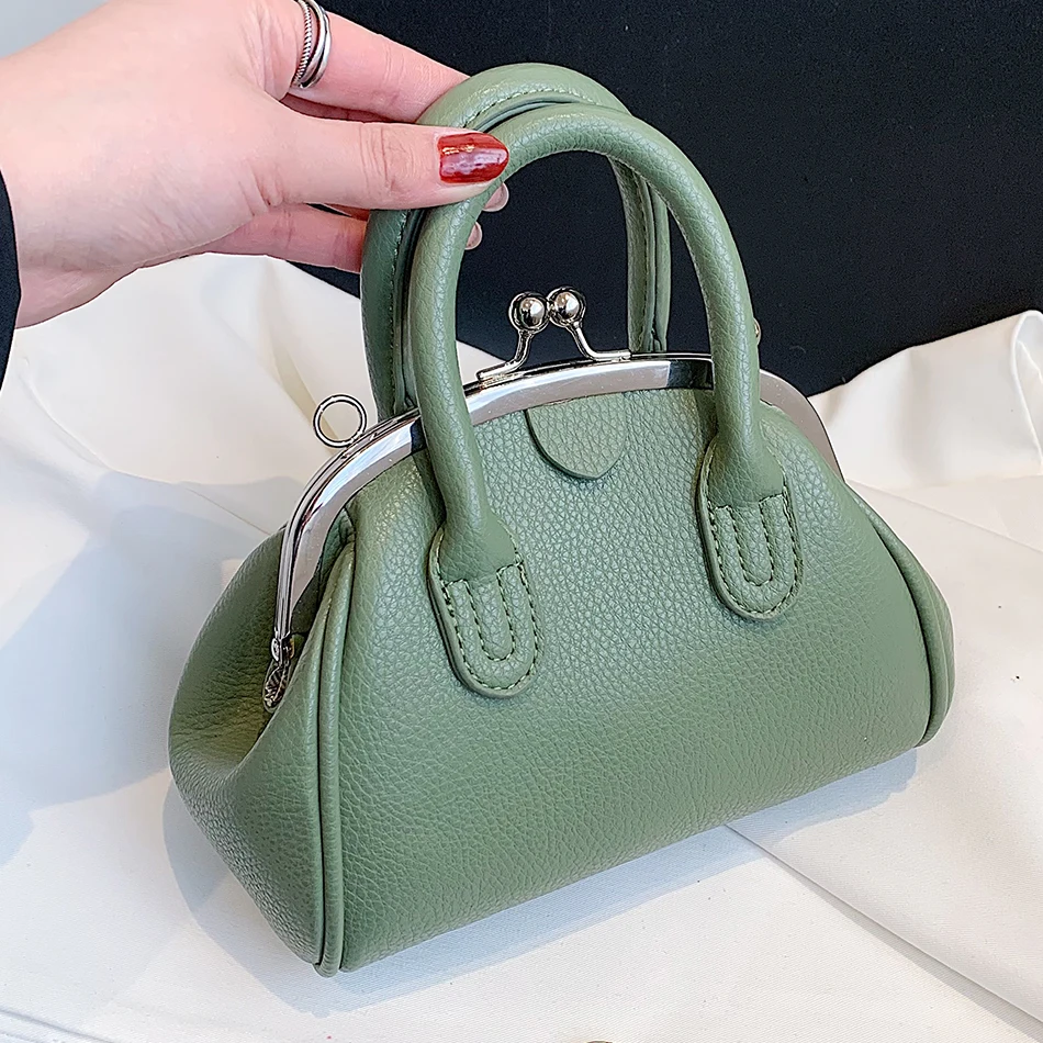 Vintage Evening Party Clamp Clutch 2022 Luxury Designer Famous Brand Leather Shoulder Corssbody Bags for Women Elegant Handbags