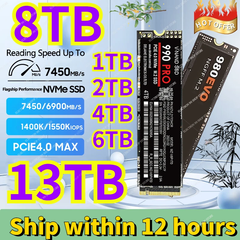 

2023 New SSD M2 NGFF 500GB 980 EVO Plus 4TB 8TB Internal Solid State Drive 1TB Hdd Hard Disk 970 PRO M.2 2TB for Laptop Computer