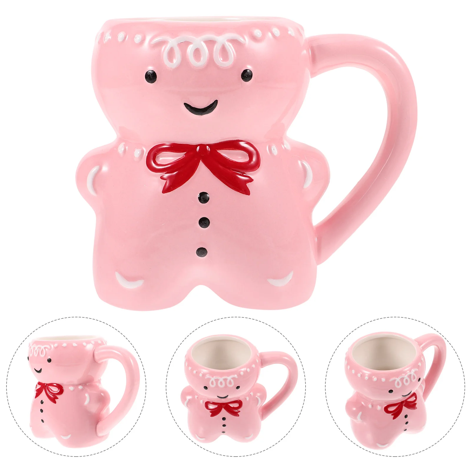 

Christmas Gingerbread Man Cup Ceramic Coffee Cup Decorative Milk Mug Xmas Party Favor