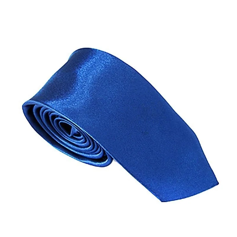 

5/2/1pcs Blue Neck Ties For Men Women Casual Suits Solid Tie 5cm Skinny Mens Neckties For Business Wedding Slim Men Ties