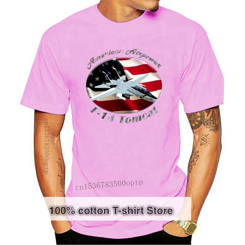 

Женская Темная футболка F-14 Tomcat American Airpower
