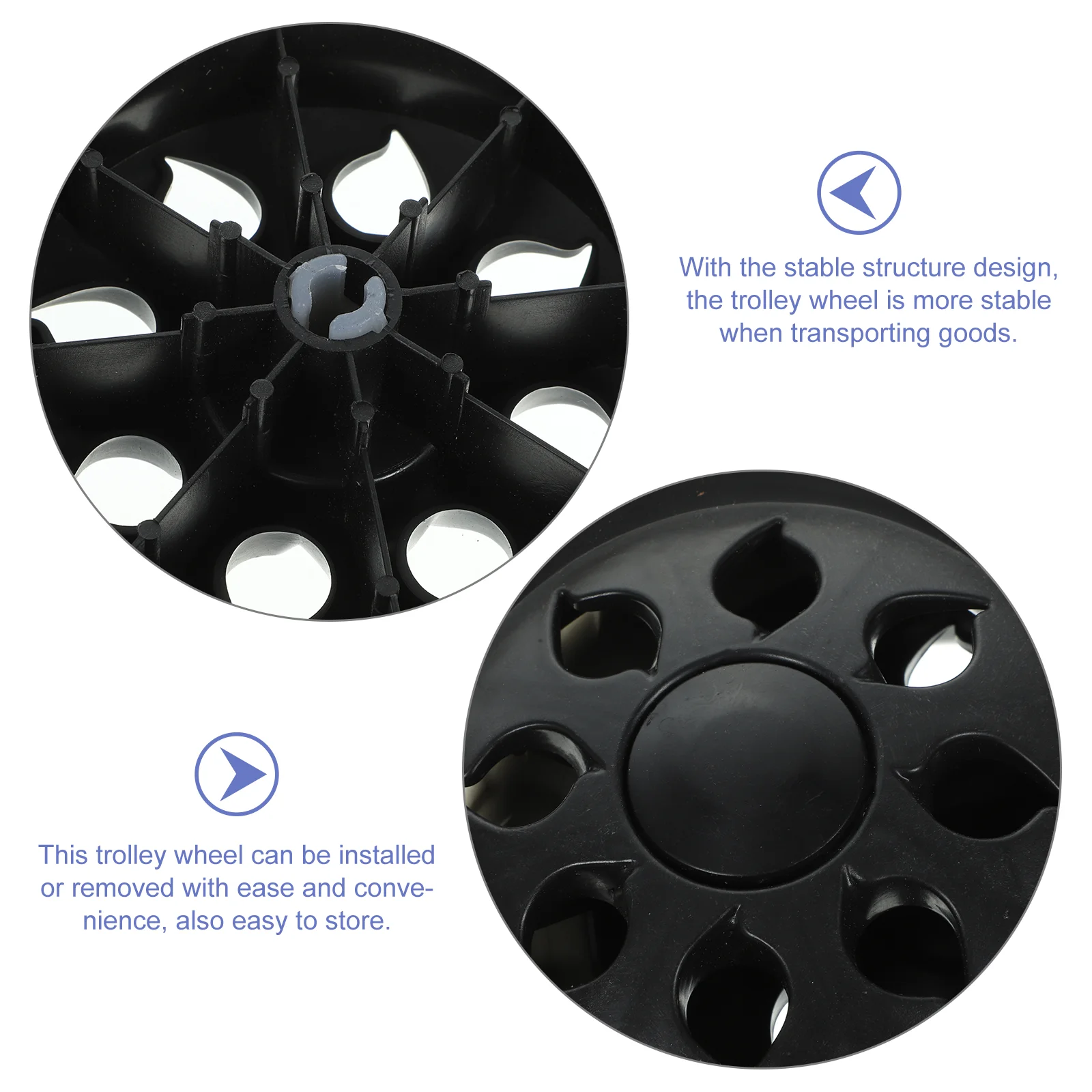 Запасные колеса для багажной тележки 2 шт