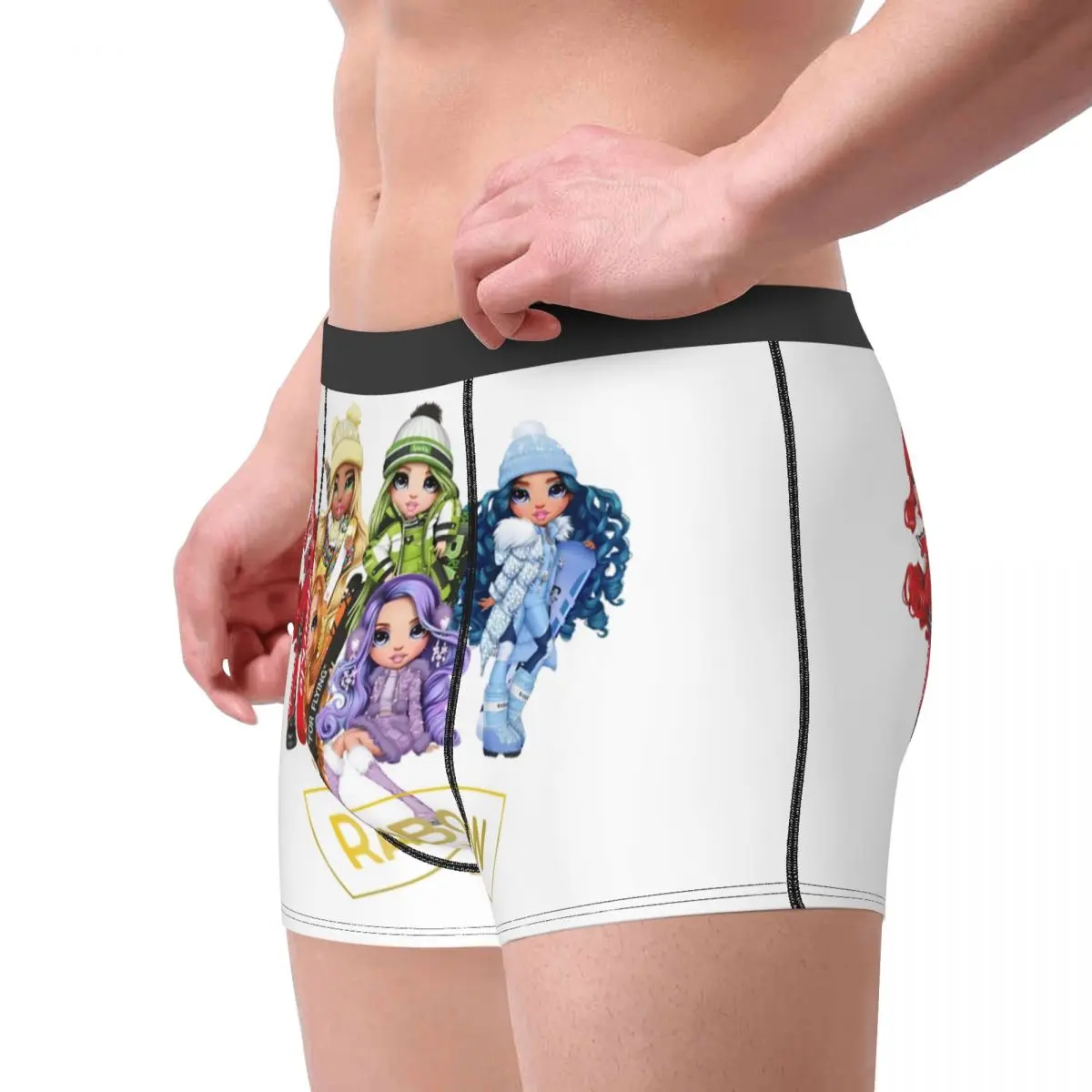 Мужские модные радужные высокие зимние трусы-боксеры на заказ мужские дышащие