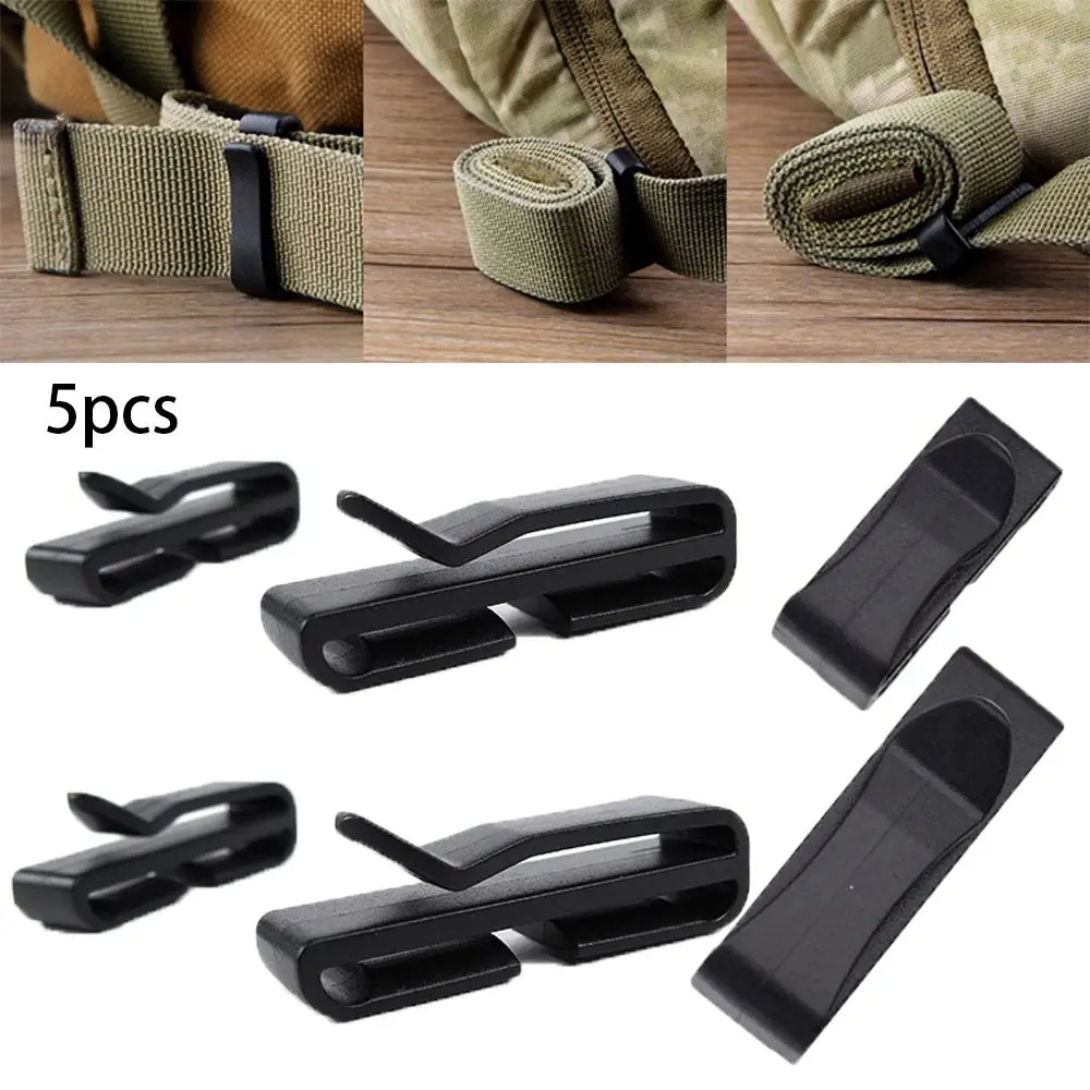 

Buckles Strap 5pcs Hiking Tactical Buckle Backpack End Outdoor Camping Molle Adjust Belt Buckle Bag Keeper Clip Webbing
