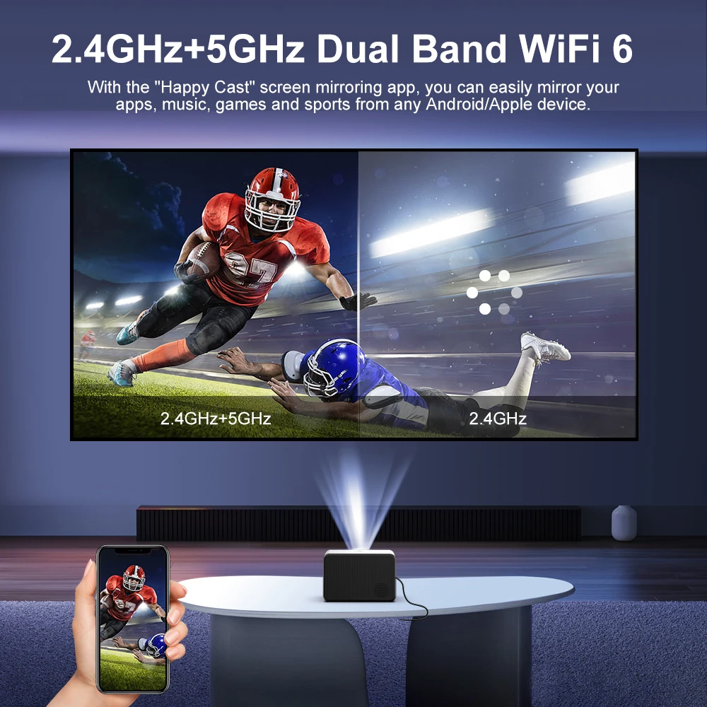 Портативный проектор ISINBOX S1 Pro 1080P 4K Android