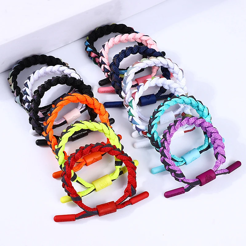 

Reflective Hand-woven Fashion Exquisite Woven Shoelaces Holographic Reflective Little Lion Bracelet Creative Couple Gifts Women