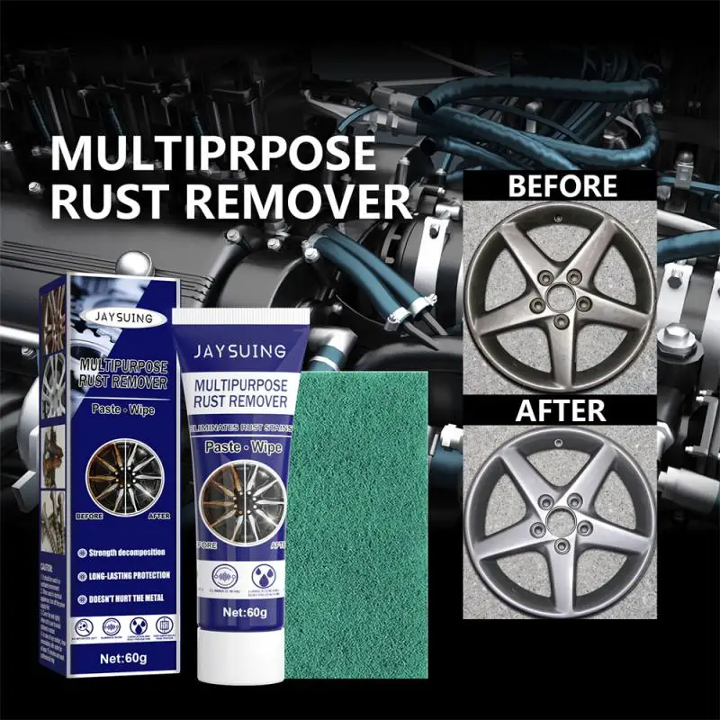 

Jaysuing Rust Remover Multifunctional Cleaning Paste Cleaner Car Stain Remover Stainless Steel Surface Rust Remover Agent