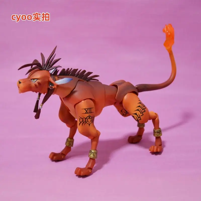 Красная шарнирная фигурка Xiii Se Bring Arts Final Fantasy VII Bandai