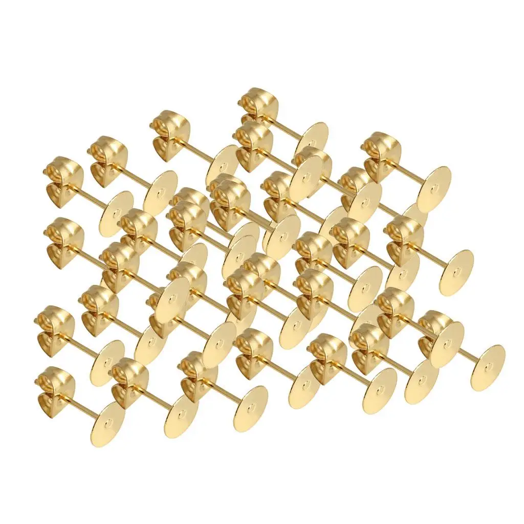 

25 Pair Of Rubber Stud Earring Stainless Steel Earing