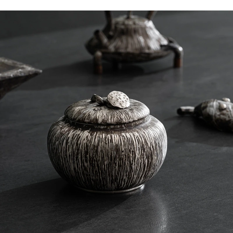 Ручной герметичный чайник портативный дорожный винтажный керамический пуэр