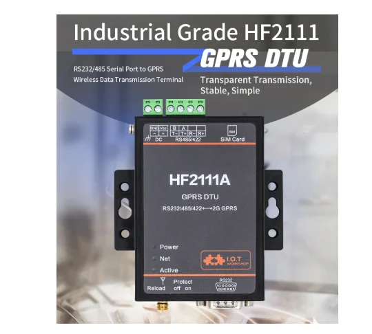 Лидер продаж дома HF2111A промышленный Modbus последовательный порт RS232 RS485 RS422 в GPRS