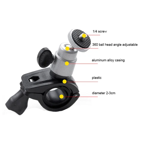 Крепление на руль DIXSG для GoPro, DJI, Insta360