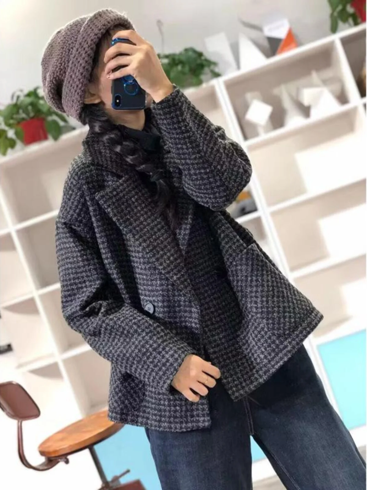 2024 новая зимняя оригинальная модная ретро-художественная свободная