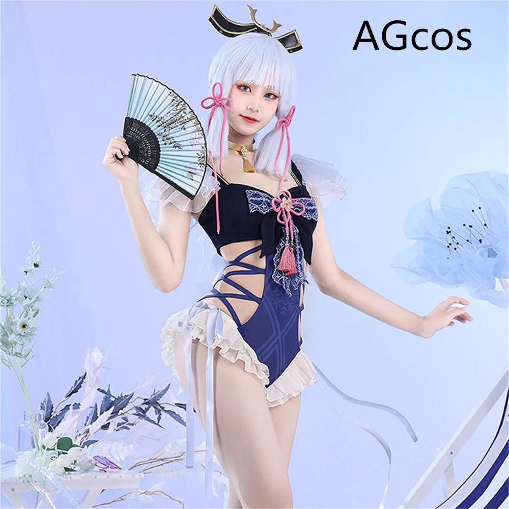 

AGCOS Presale Genshin Impact Yae Miko Raiden Shogun Beelzebul Shenhe Kamisato Ayaka Swimsuits Cosplay Costume Woman Sexy Bikini