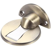 invisible magnetic door stopper zinc alloy punch free windproof mechanical self locking door stop door stopper hardware