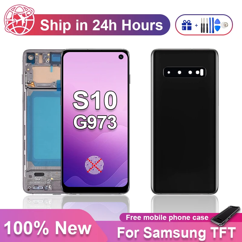 Для S10 TFT-экран для Samsung Galaxy G973 ЖК-сенсорный экран G973F G973U G973N G9730 Замена цифрового