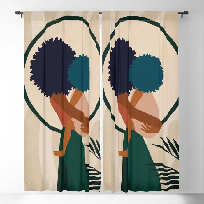 

Шторы блэкаут Stay Home № 3, оконные занавески с 3D принтом для спальни, гостиной, декоративные оконные принадлежности