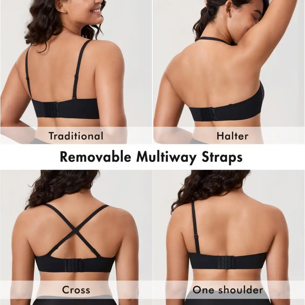 Cloudsfit Гладкий бюстгальтер-бандо без подкладки бесшовный комфортный бюстгальтер