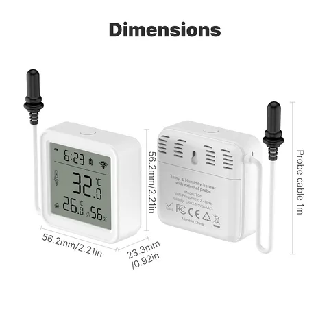 Wi-Fi датчик температуры и влажности APWIKOGER