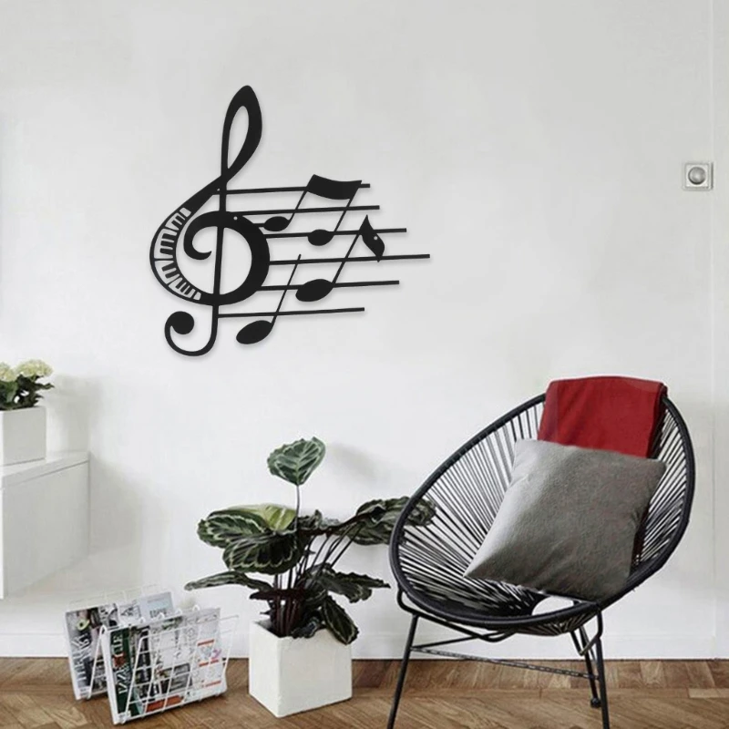 

Music Notes Wall Decor Metal Music Notes Wall Music Theme Decorations Art Home Interior Decor for Living Room Drop Shipping